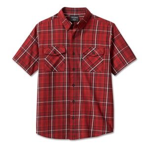 Harley-Davidson Red Plaid Casual Shirt